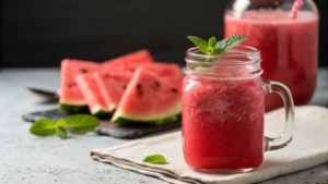 Watermelon-Mint-Iced-Coffee-in- Summer-Coffee-Flavors