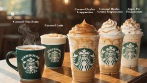 Caramel-Brulee-Frappuccino-Caramel-Brulee-Creme-Frappuccino-Apple-Pie-Frappuccino-Caramel-Macchiato-Caramel-Latte